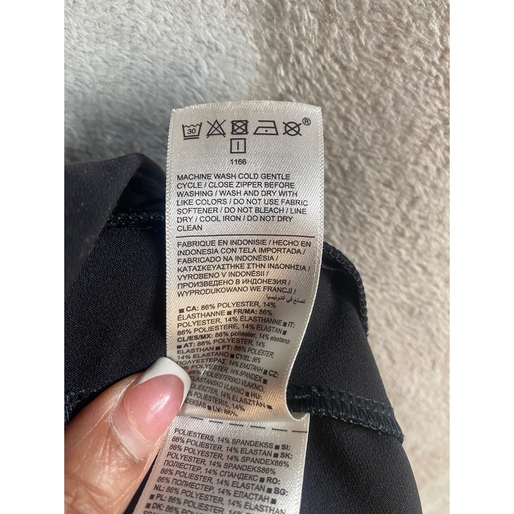 Athleta Brooklyn Ankle Pant Womens 6 Black High Rise Slim Travel Trousers - Picture 5 of 7